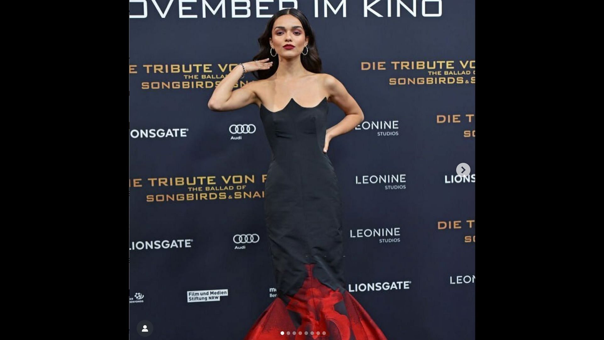 Rachel in Alexander McQueen (image via Instagram/ @rachelzegler)